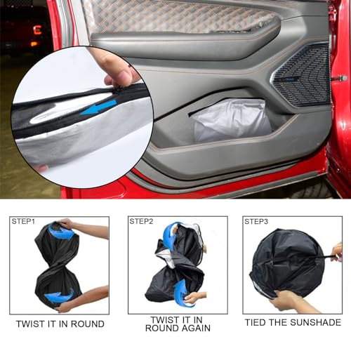 Front Windshield Sunshade fit for Jeep Grand Cherokee/Grand Cherokee l 2014-2026 Foldable Car Shade Windshield Sunshades for Jeep Grand Cherokee Windshield Sun Shade |Keeps Your Vehicle Cool| - size: Fit for Jeep Grand Cherokee 2014-2025