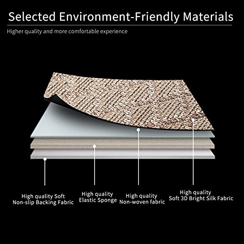 Breathable Back Seat Cover-Universal Rear Seat Mat for All Seasons, Car Rear Seat Protector with Polyester Silk Material, Non-Slip Bottom. Fits 95% of Sedans, SUVs, Vans.(Beige) - color: Beige-Rear seat