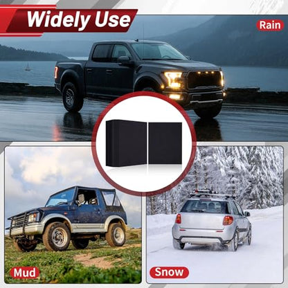 Breling 50 Pcs Disposable Floor Mats for Cars 15.7'' x 19.6'' Black Non Woven Fabric Automotive Floor Mats Protectors, Absorbent Non Slip Car Foot Pads, Vehicle Carpet for SUV, Truck, Wash, Detailing