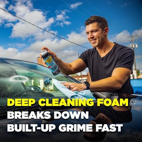 Invisible Glass 99011 Premium Aerosol Glass Cleaner Spray Kit Includes 3 Premium Aerosol Glass Cleaner Spray, 3 Waffle Weave Microfiber Towels for Streak-Free Auto Glass Windows, Windshields & Mirrors - size: 6 Count (Pack of 1)