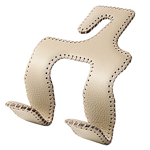 Car Headrest Hooks for Purses and Bags, Upgraded 2 in 1 Cars Back Seat Head Rest Hanger Vehicle Leather Organizer Storage Holder Hook Matching Cars Interior, 1-Pack, Beige - color: Beige, size: 1 Pack