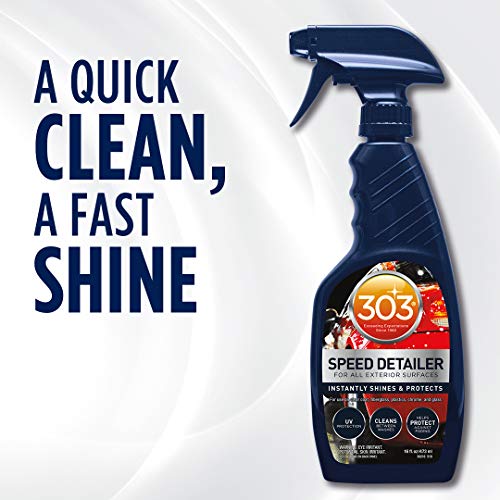 303 Products (30216-6PK) Products Automotive Speed Detailer - For All Exterior Surfaces - Instantly Shines And Protects - Cleans Between Washes - UV Protection, 16 fl oz 6 Pack - size: 16 Fl Oz (Pack of 6)