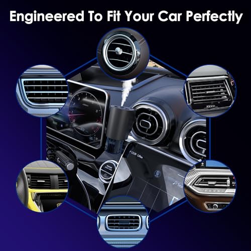 Car Air Freshener, 5 Scents, 10 Refills, Smart car Air Freshener for Vent Clips, Auto On/Off, Three Spray Modes, Car Fresheners Long Lasting (1Pack) - style: 1Pack