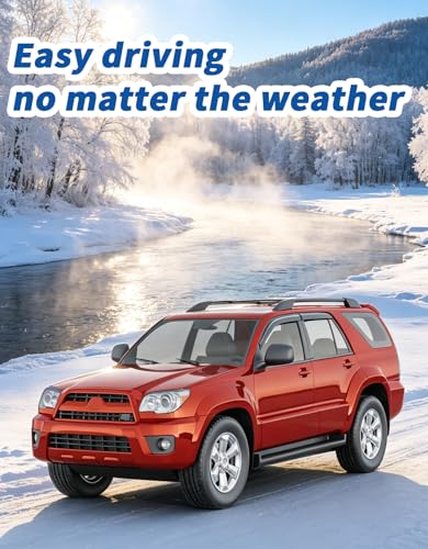Tape-on Rain Guards Fit for 2003-2009 Toyota 4Runner Extra-Thick Window Rain Guard Window Deflectors Window Vent Visors Vent Shades Exterior Car Accessories-4PCS - size: Fit for 2003-2009 Toyota 4Runner