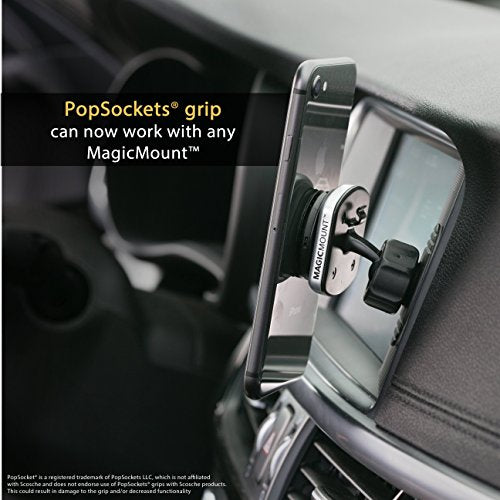 Scosche MPRNDRK-SP MagicMount Replacement Metal Plate Kit for Phone, Metal Plates for Magnetic Mount Cell Phone Holder for Car, Universal with All Devices and Phone Case, Black - Round - size: 2 Plates, style: Round