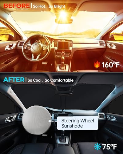 for Cadillac XT5 2017-2025 Car Window Shades, 8pcs Privacy Sun Shade Set for Front Windshield Side and Rear Windows, Full Window Covers Keeps Vehicle Cool for Camping Napping - size: For Cadillac Xt5 2017-2025