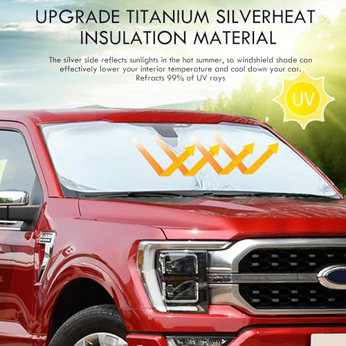 Audi A3 A4 A5 Windshield Sun Shade, Custom Fit Foldable Front Window Sunshade Visor, UV and Heat Protection Interior Cover, Fits 1995–2024 Models - size: for A3 A4 A5 2014-2025
