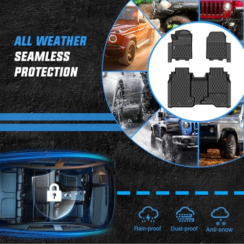 Nilight TPE Floor Mats for Chevy Chevrolet Silverado EV WT Only 2024 2025 2026 All Weather Custom Fit Heavy Duty Floor Liners - color: 2024-2026 Chevy Silverado|EV WT|