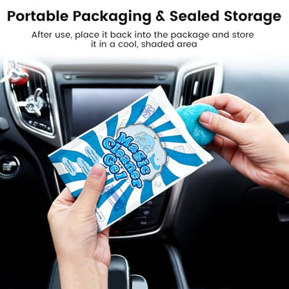 Car Cleaning Gel Clean Putty, Universal Car Interior Cleaner Slime, Perfect Cleaning Kit Supplies, Auto Detailing Tools Accessories, Dust Remover Gifts for Men Women Blue