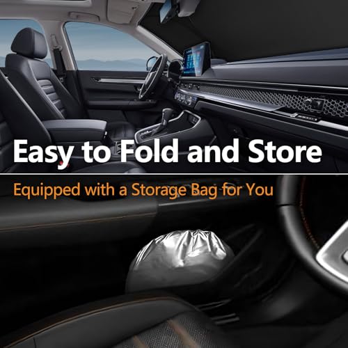 for 2023-2026 Honda CRV - Premium Sunshade for Ultimate Heat & UV Protection, Foldable Front Windshield Sun Shade for 2023 2024 2025 2026 CR-V SUV Accessories - size: For Honda Cr-v 2023-2026