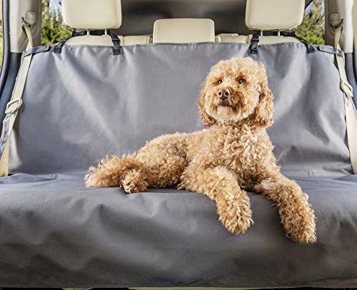 PetSafe Happy Ride Waterproof Bench Seat Cover for Dogs and Pets - Fits Cars, Trucks and SUVs - Waterproof Area Protection - Grey - color: Grey, style: Bench