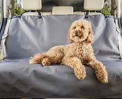PetSafe Happy Ride Waterproof Bench Seat Cover for Dogs and Pets - Fits Cars, Trucks and SUVs - Waterproof Area Protection - Grey - color: Grey, style: Bench