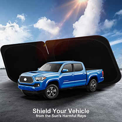 Car Sun Shade for 2016-2024 2025 2026 Toyota Tacoma Windshield Sun Shade, Sun Visor Windshield Screen Cover for Tacoma Front Window Sunshade Foldable Auto Interior Accessories UV Block to Keep Cool - size: For 2016-2024 2025 2026 Toyota Tacoma