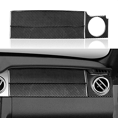 Car Carbon Fiber Decal Interior Trim Cover Car Copilot Air Vent Panel Sticker for Ford Mustang GT Shelby 2005 2006 2007 2008 2009 S197 Accessories - color: Copilot Air Vent Panel