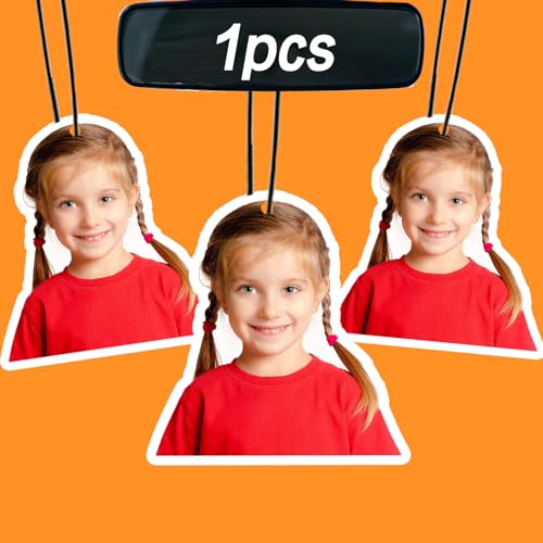 Custom Air Fresheners with Picture - Personalized Photo Car Hanging Decor Accessories Gift for Valentine’s Day Birthday Ideal for Car Wardrobe Bathroom Hanging Ornaments.(1pcs-Crop) - color: 1 Pcs - Crop