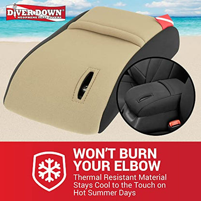 Diver Down Neoprene Center Console Cover - Fits Jeep 1997-2006 TJ Wrangler - Cushioned Armrest Cover - Doesn't Burn Your Elbow - Tight Custom Fit - Comfortable Foam Armrest Pad (97-00 Grey) - color: Grey, size: 1997-2000 TJ