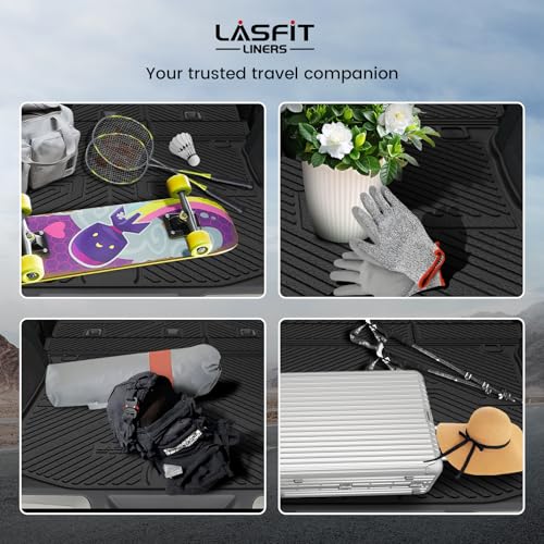 LASFIT Cargo Mat for Jeep Grand Cherokee 2011-2021 All Weather TPE Custom Fit Rear Backrest Mat Trunk Seatback Cargo Liner, Black - style: Grand Cherokee 2011-2021 Cargo Mat