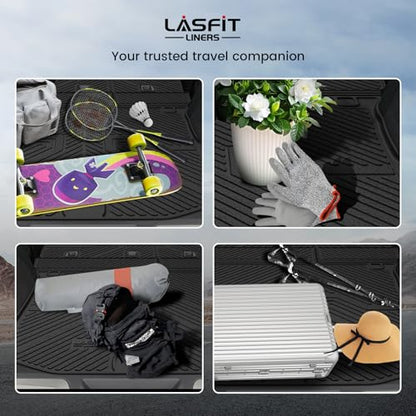 LASFIT Cargo Mat for Jeep Grand Cherokee 2011-2021 All Weather TPE Custom Fit Rear Backrest Mat Trunk Seatback Cargo Liner, Black - style: Grand Cherokee 2011-2021 Cargo Mat