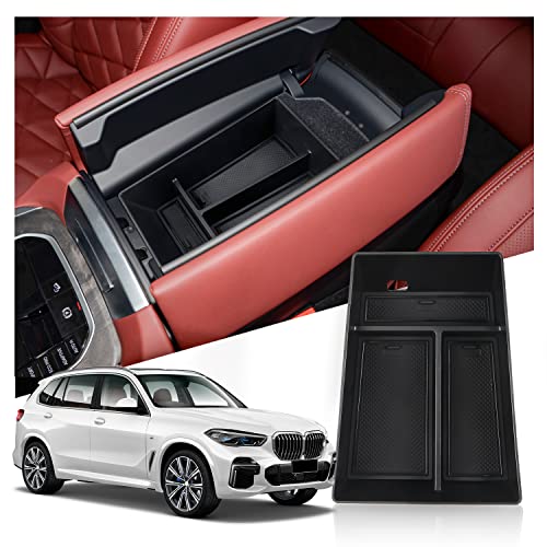 2026 X5/X6/X7 Center Console Organizer for 2020-2026 BMW X5/X6/X7 Accessories Middle Console Organizer X5/X6/X7 Armrest Storage Box Compatible with 2020 2021 2022 2023 2024 2025 2026 BMW X5/X6/X7 - color: Type B-Black