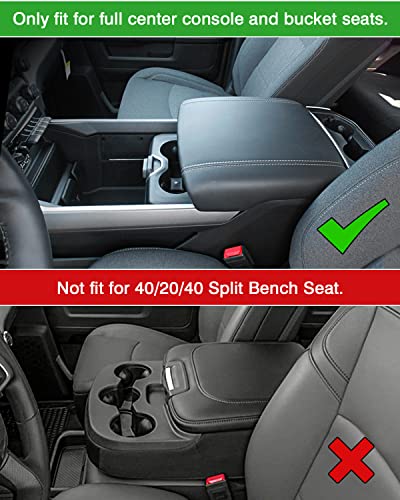 Karltys Center Console Organizer Tray Door Side Handle Storage Box for 2019-2025 2026 Dodge Ram 1500, Armrest Console Organizer and Front Rear Door Side Insert Storage Pocket Box Set of 5 (Blue)