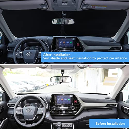 2025 Upgraded Windshield Sun Shade for Toyota 4Runner 2025 2024 2023 2022 2021-2010 Accessories Window Sunshade for SR5 Trail Limited, 5th Gen 4-Runner SUV Sun Visor Protector Heat Shield - size: C. for Toyota 4runner 2010-2025