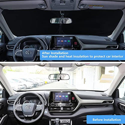 2025 Upgraded Windshield Sun Shade for Toyota 4Runner 2025 2024 2023 2022 2021-2010 Accessories Window Sunshade for SR5 Trail Limited, 5th Gen 4-Runner SUV Sun Visor Protector Heat Shield - size: C. for Toyota 4runner 2010-2025