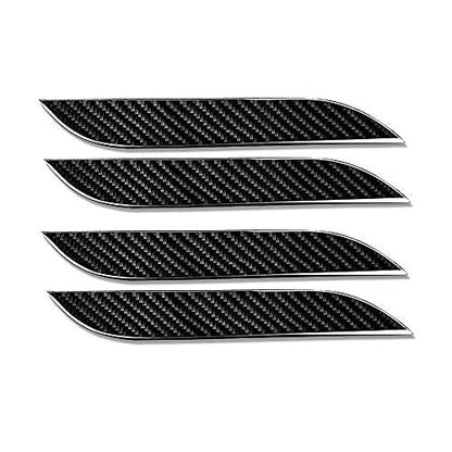 Door Handle Sills Protection Kit 4K Real Carbon Fiber Cover Compatible with Model S (4 Pieces Set)