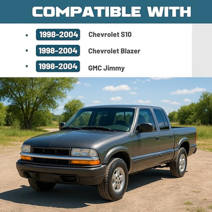 KUAFU Dash Radio Trim Bezel Cover Compatible with 1998-2004 Chevy Chevrolet S10 Blazer GMC Jimmy Dashboard Radio Panel Only Fit Single Din - color: Black