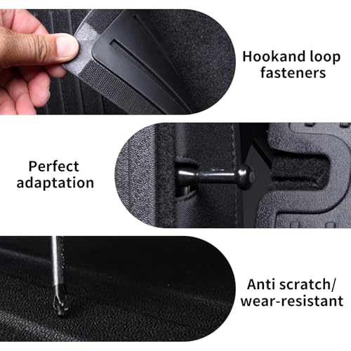 Cargo Mat with Backrest Protection for 2022-2024 2025 Hyundai Tucson, TPE All Weather Protection Cargo Liner with Velcro Rear Seats Backrest car Accessories-Black - size: For 2022-25 Tucson 2-ni-1 cargo mat