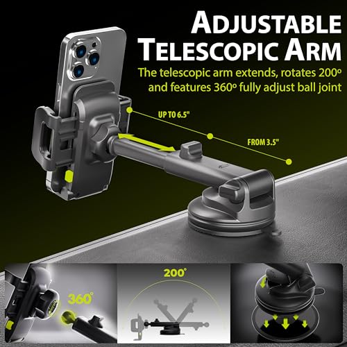 Bracketron TripGrip Series Cell Phone Mount Phone Holder for Car Dashboard Windshield Vent Expandable - style: Window, Dash & Vent Mount