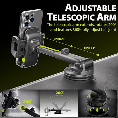 Bracketron TripGrip Series Cell Phone Mount Phone Holder for Car Dashboard Windshield Vent Expandable - style: Window, Dash & Vent Mount