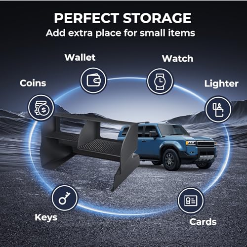 Center Console Organizer for Toyota Land Cruiser Prado 250 2026 2025 2024, Interior Accessories Storage Box Insert Tray for 2024-2026 Land Cruiser, Black - style: 5) Fits for Toyota Land Cruiser 2024-2026,B