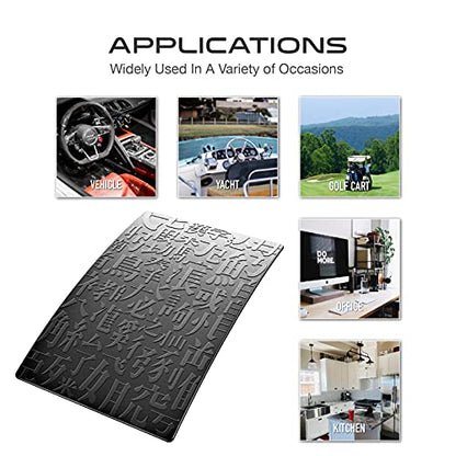 Car Dashboard Non Slip Mat, JIMISHA Anti Slip Gel Pad, Anti Slide Sticky Dash Pad for Radar Detector, Cell Phone, Keys, Glass, Mirrors, Metal, GPS, Coins (1 Pack)