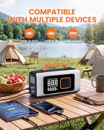 Tire Inflator Portable Air Compressor -150 PSI, 6X Faster Inflation, Digital Pressure Gauge, LED Work Light & Auto Shut-Off, Ideal for Cars, Motorcycles, Bicycles, Balls & Inflatables