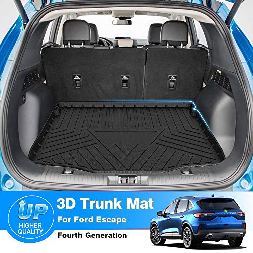 Escape Cargo Liner - Trunk Mat for Ford Escape 2020-2025 2026, All Weather Cargo Mat for Escape Accessories, Heavy Duty Car Mats, Car Accessories - size: 3)Ford Escape 2020-2025