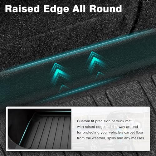 Mixsuper Custom Fit Cargo Liner for 2019-2025 2026 Mazda 3 Hatchback Trunk Liner All Weather Rear Cargo Trunk Mat (Does Not Fit Sedan Models) Black - size: Fit for Mazda 3 Hatchback | 2019-2026