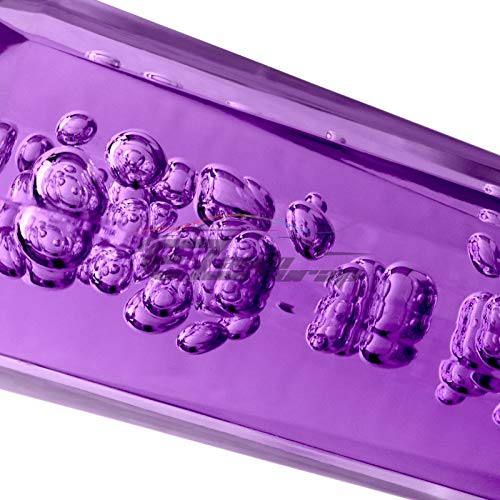 EZAUTO WRAP Shift Knob Stick Crystal Transparent Bubble Purple Throw Gear Shifter 10cm - color: Purple, size: 10cm