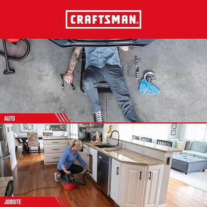 CRAFTSMAN CMXZVBE38605 1-1/4 in. Extension Wand Wet Dry Vac Attachment, Industrial-Grade Shop Vacuum Accessory for Extending Reach While Cleaning, Fits 1-1/4 in. Hose Diameter - size: Extension Wand