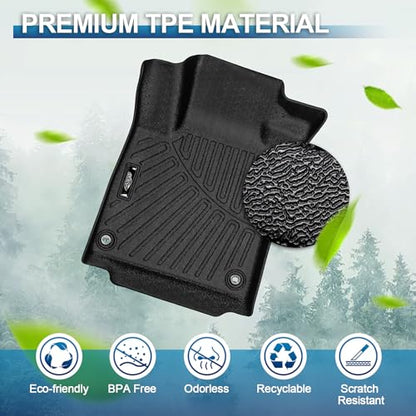 PELEUS Floor Mats Compatible with Honda Accord 2018-2022, Custom Fit TPE All Weather Car Mats & Cargo Liner Full Set (1st & 2nd Row), Non-Slip Odorless Heavy Duty Floor Liners (Include Hybrid) - style: For Honda Accord 2018-2022