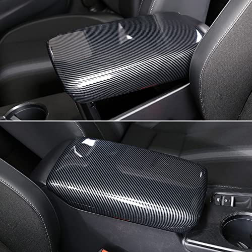 Car Central Armrest Box Cover Decals for 2022 2023 2024 2025 Honda Civic 11th Gen Accessories ABS Carbon Fiber Interior Stickers - color: Armrest Box Cover