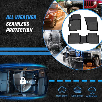 Nilight TPE Floor Mats for Mitsubishi Eclipse Cross 2018 2019 2020 2021 2022 2023 2024 2025 All Weather Custom Fit Heavy Duty Floor Liners - color: 2018-2025 Mitsubishi Eclipse Cross