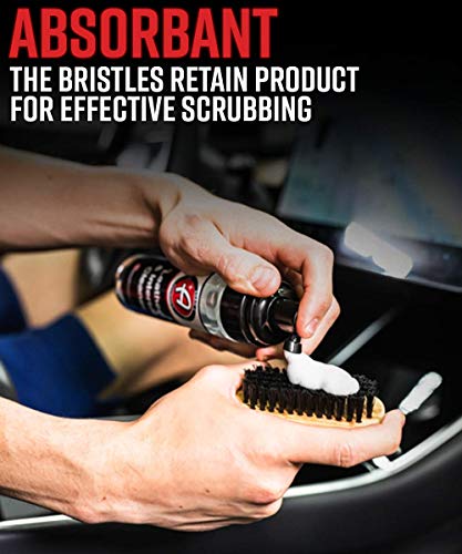 Adam's Polishes Cockpit Detailing Brush (Mini) - Car Cleaning Brush | Scrub Brush for Interior Leather Cleaner Carpet Upholstery Bathroom Fabric Shoe - size: Mini