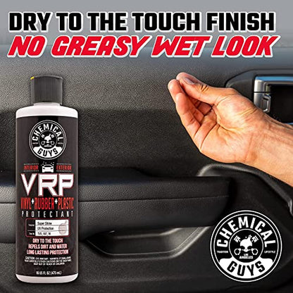 Chemical Guys VRP Vinyl, Rubber, and Plastic Dressing - Tire Dressing, Non-Greasy, Dry-to-the-Touch Shine for Tires, Trim, and More, Safe for Cars, Trucks, SUVs, RVs & More - 32 oz - size: 32 Fl Oz (Pack of 1)