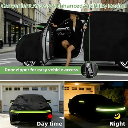 Car Cover for Porsche 911 1998-2026, Custom Fit Waterproof All Weather Full Car Cover, Windproof Outdoor Cover with Driver-Side Zipper Door - size: for Porsche 911