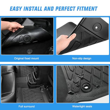 Nilight TPE Floor Mats for Audi A4 S4 2017 2018 2019 2020 2021 2022 2023 2024 2025 All Weather Custom Fit Heavy Duty Floor Liners - color: 2017-2025 Audi A4