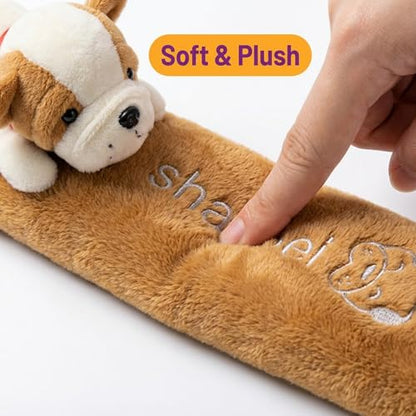 UNICOLD 2-Pack Ultra-Soft Short Plush Seatbelt Cover, Cute Animal Edition – Cloud-Like Shoulder Pad for a Comfy Ride for Adults & Kids (B-Dog) - style: B-Dog