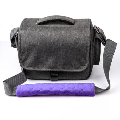 Amooca Soft Automotive Seat Belt Cover Seatbelt Shoulder Pad Neck Protector Cushions Universal Fit SUV Trucks Backpack 2 PCS Violet 10.2in - color: Purple, size: 10.2in-2pc