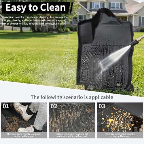 Car Floor Mats for 2013-2018 Toyota RAV4 Gasoline,All Weather Protection TPE Liners Accessories Custom Fit Waterproof Durable Wear-Resistant Odorless - size: 2013-2018 Rav4 Floor Mat