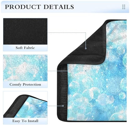Bolaz Blue Bubble Car Seat Strap Pads Seatbelt Covers Cushion Shoulder Strap Pads for Adults Soft 2Pcs - color: Blue Bubble, size: Medium