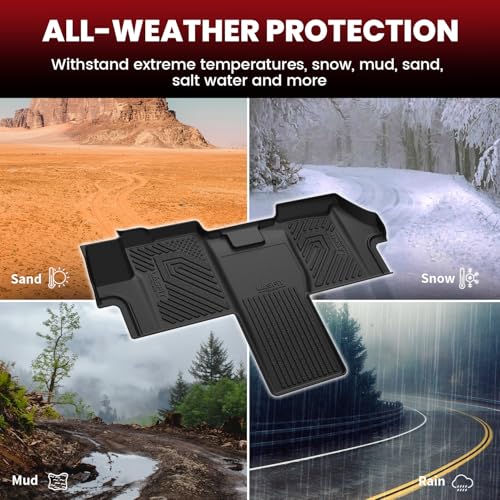 LASFIT Floor Mats for 2018 2019 2020 2021 2022 2023 2024 2025 2026 Dodge Ram Promaster 1500 2500 3500, All Weather TPE Custom Fit Car Mats Floor Liners 1st Row Only, Black - style: 8) Promater 1500/2500/3500 | 2018-2026 | Front Floor Mats